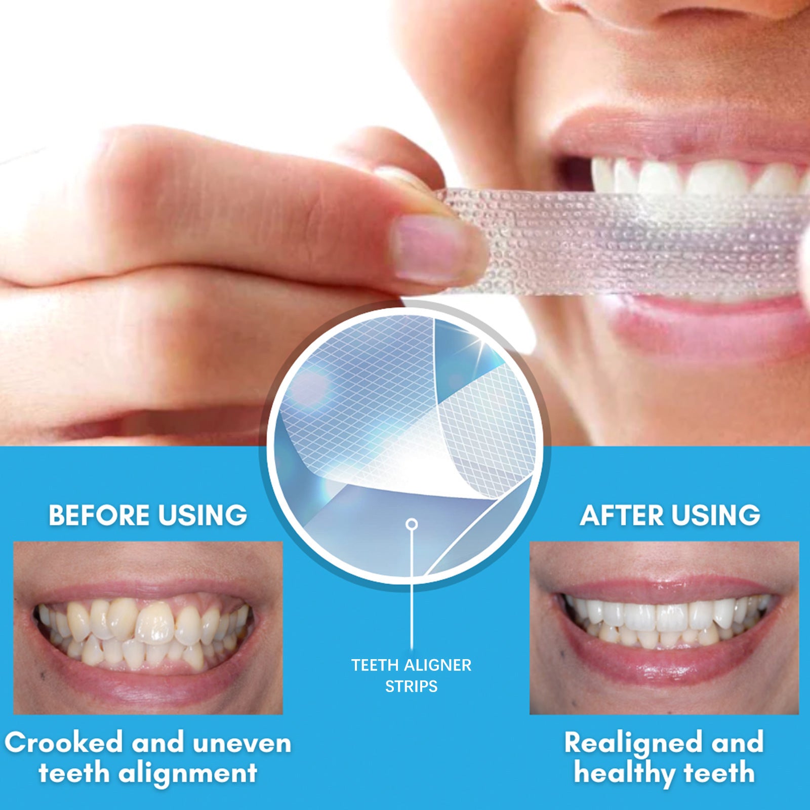 Teeth Beautiful Tooth Teeth Strips Cleaning Plaque Stain Dazzling White