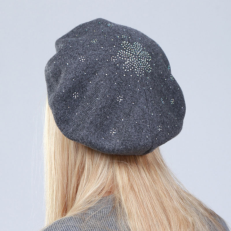 Solid Color Versatile Sequin Knit Bud Hat