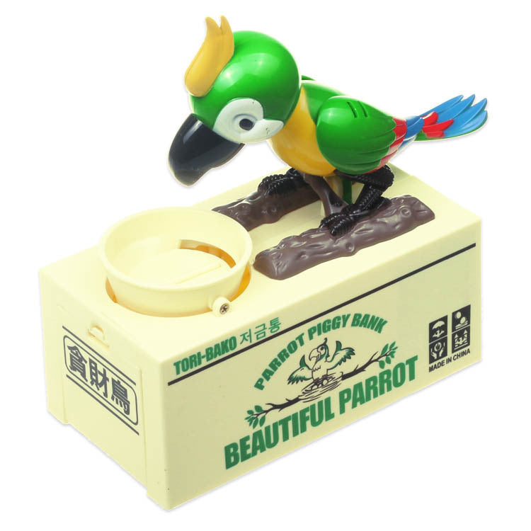 New Children's Toys Electric Money-eating Bird Piggy Bank