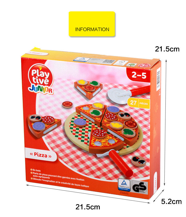 Wooden Simulation Play House Mushroom Pizza Toy