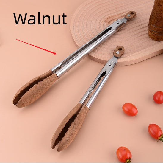 BBQ Clamp Buffet Barbecue Stainless Steel Food Tong