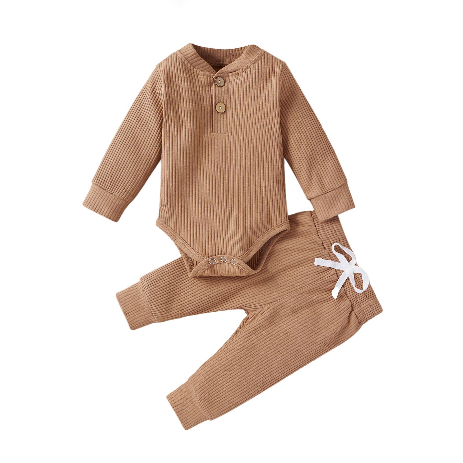 Infant Cotton Long-sleeved Jumpsuit Trousers Suit