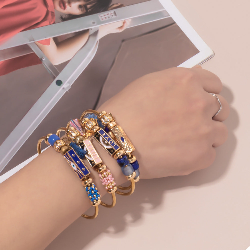 European And American Fashion Popular Style Couple Bracelet