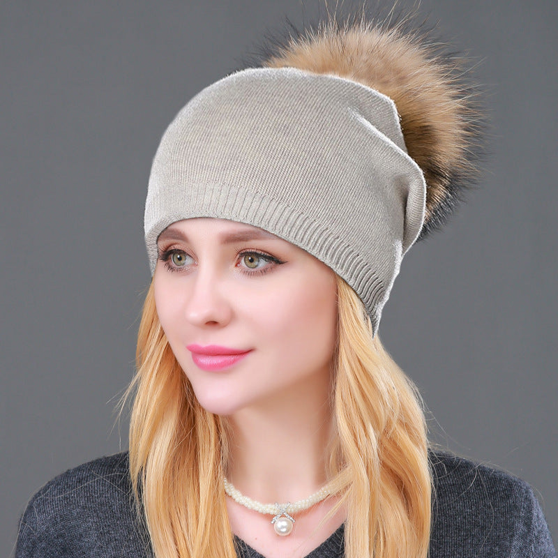 Autumn And Winter Women's Knitted Wool Hat