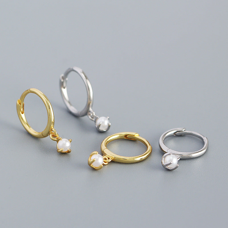 Minimalist Pearl Design Sense Earrings Women