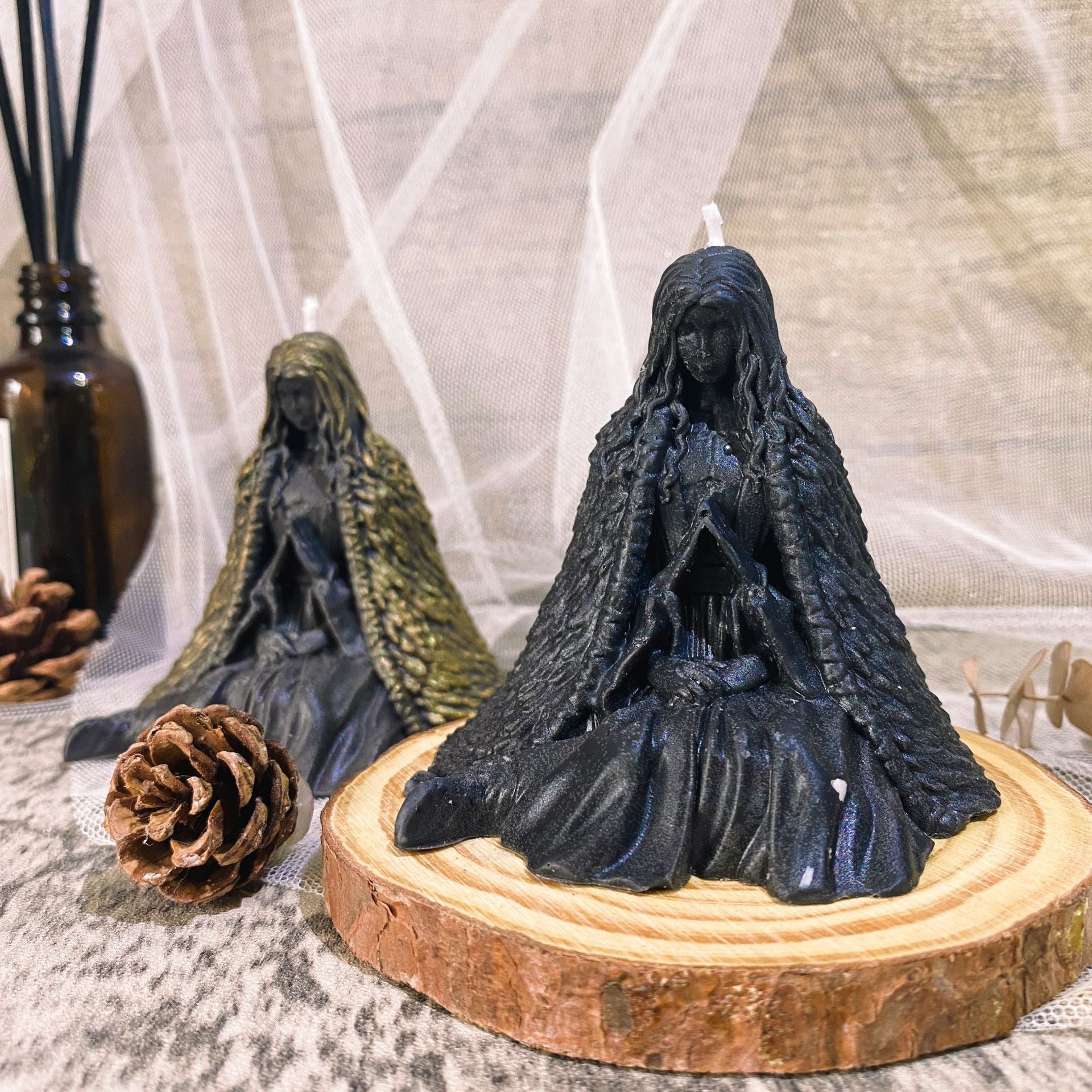 European Ghost Wizard Candle Holder