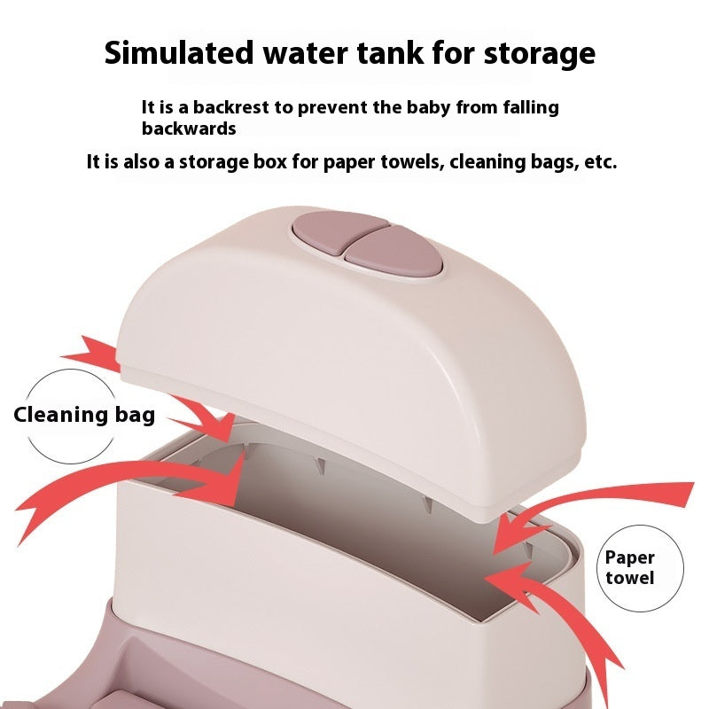 Plus-sized Baby Toilet Can Put Garbage Bags For Children Aged