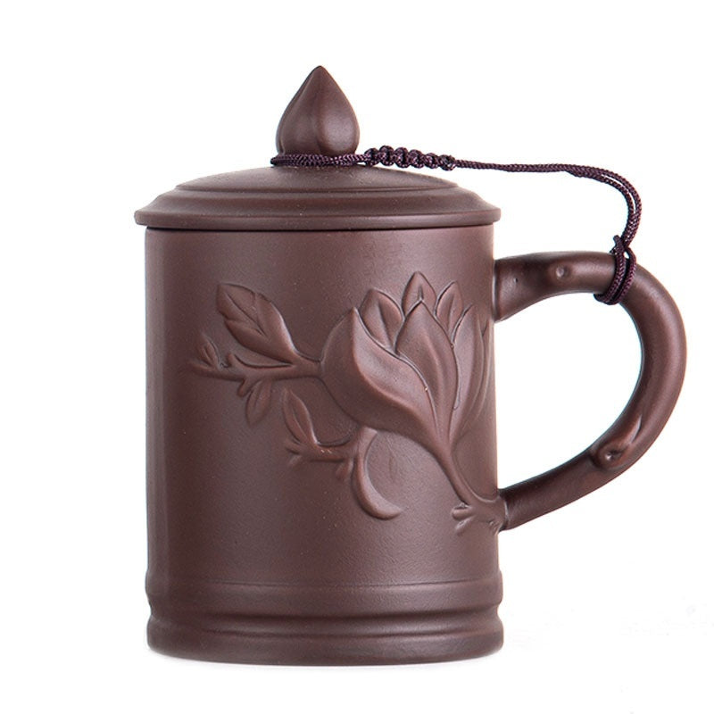 Purple Clay Pot Lid Tea Cup Household Tea Brewing Tea