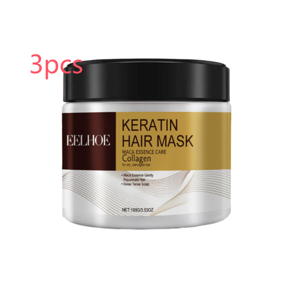 Masque Capillaire Réparateur Hydratant Réparation Profonde Cheveux Abîmés Anti-dessèchement Pointes Fourchues Anti-chute