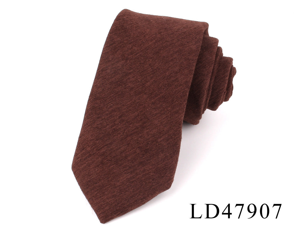 Suede Narrow 6cm Candy Suit Accessories Tie