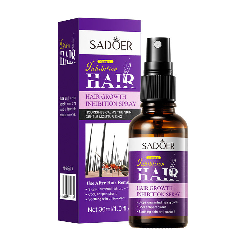 Spray inhibiteur de croissance des poils pour aisselles et jambes
