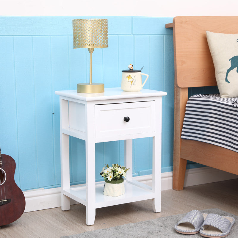 Simple Modern Solid Wood Bedside Cabinet Simple
