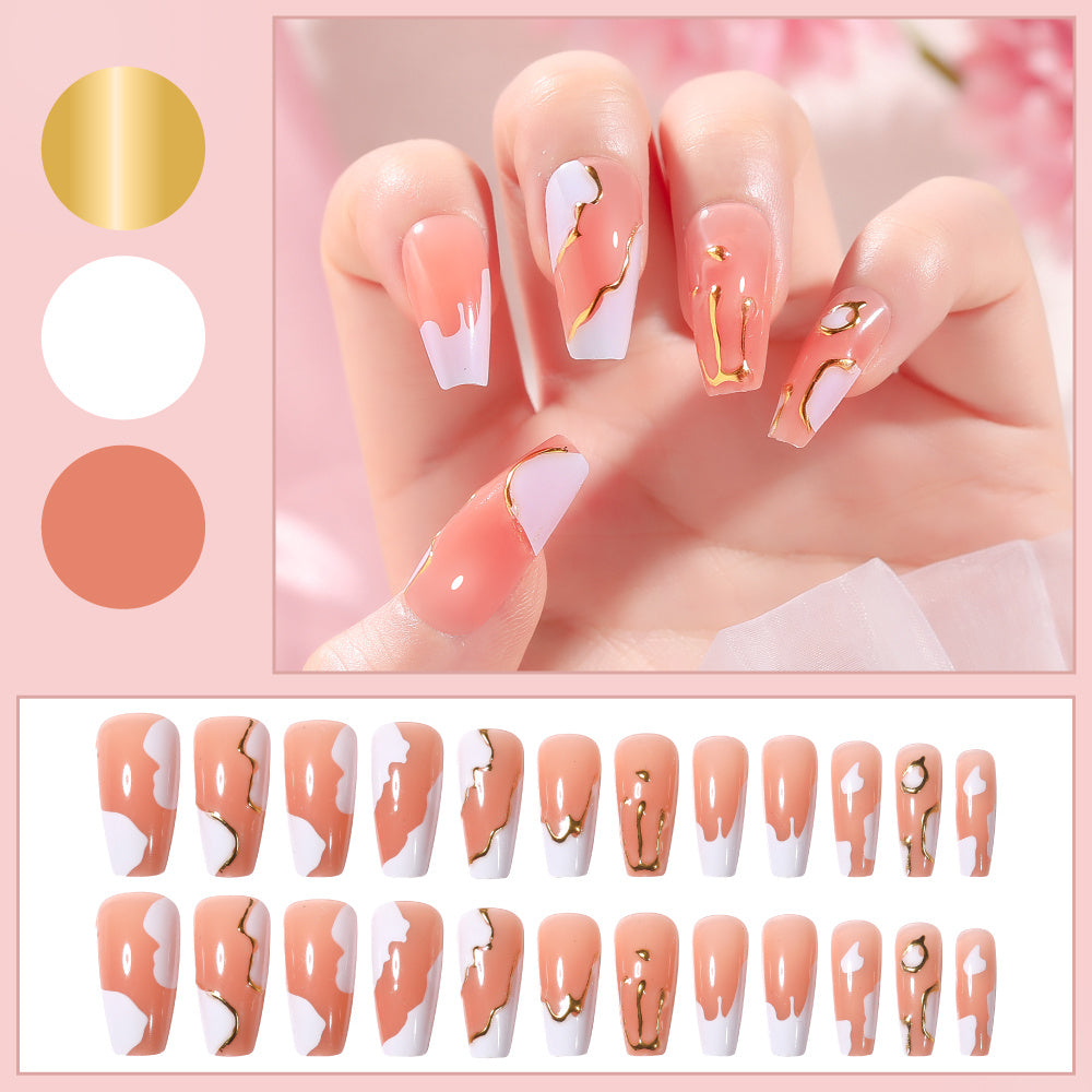 Fake Nail Patches Hand Wearing Art