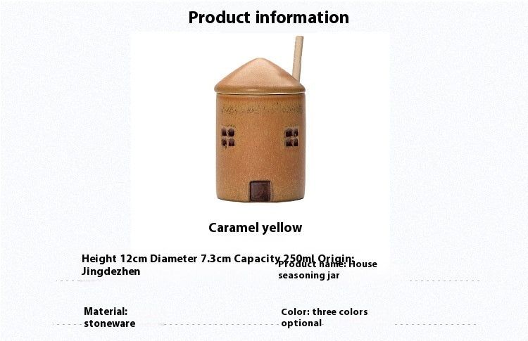 Silent Style Hand-made Ceramic Kitchen Seasoning Jar