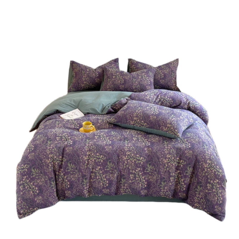 Four-piece Cotton Double-layer Bedding Set