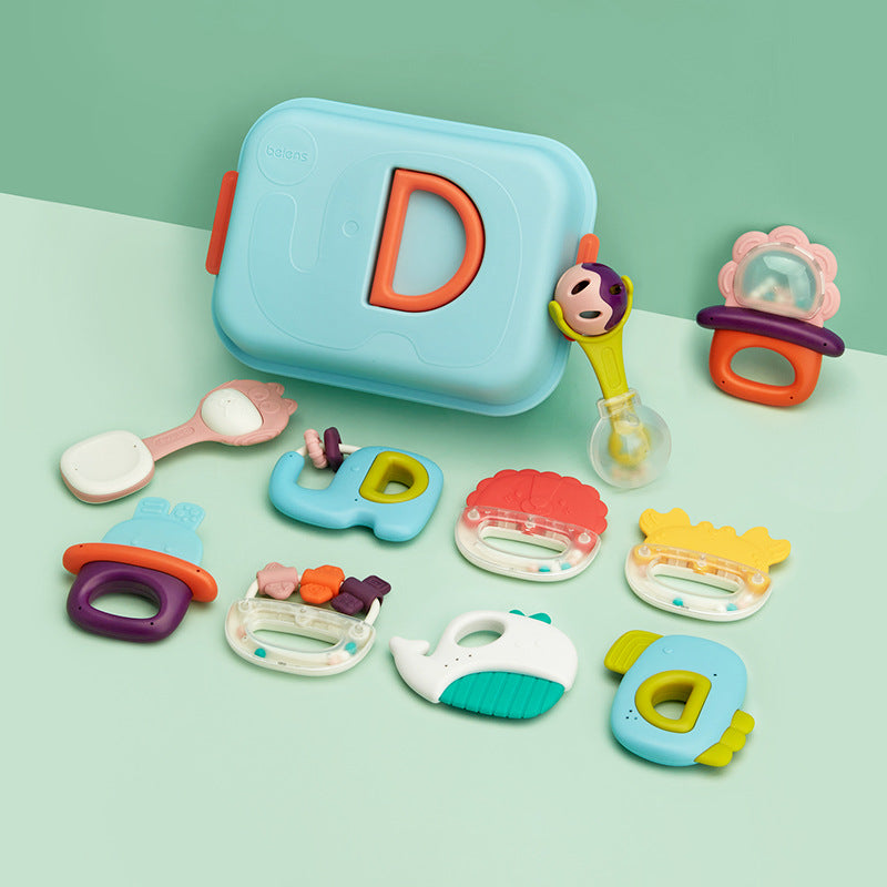 Baby 0-1 Year Old Toys Can Be Boiled And Rattle Puzzle Molar Teether
