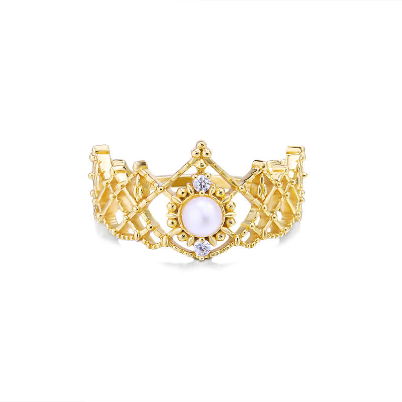 Women's Natural Freshwater Pearl Ring
