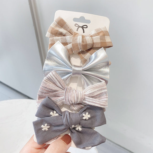 4 Pieces Set Of Fashionable And Sweet Hair Clips
