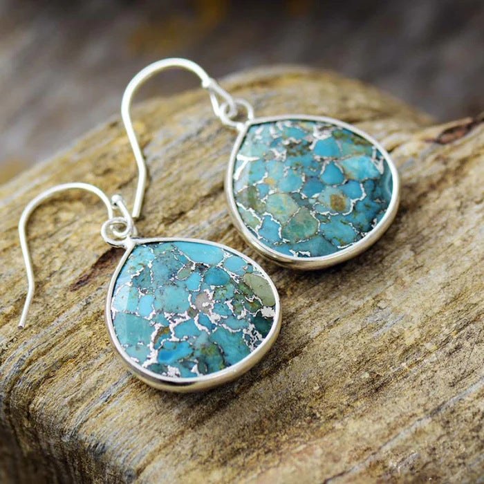 Advanced Texture Temperament Irregular Pendants Earrings