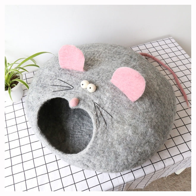 Felt Cat House Cat New Pet Wool Felt Pet Toy