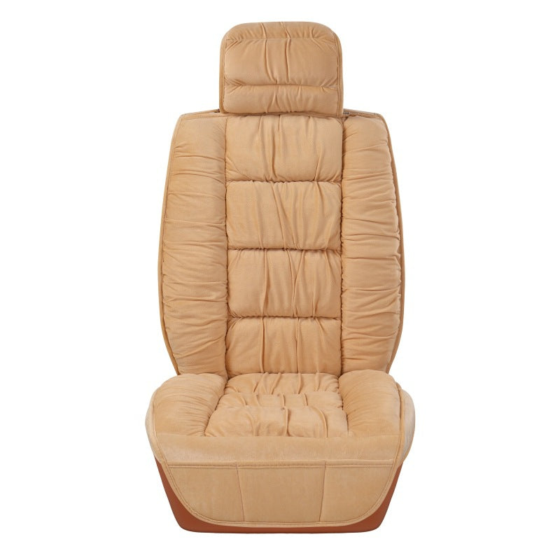 Winter Short Plush Car Seat Cushion All-inclusive