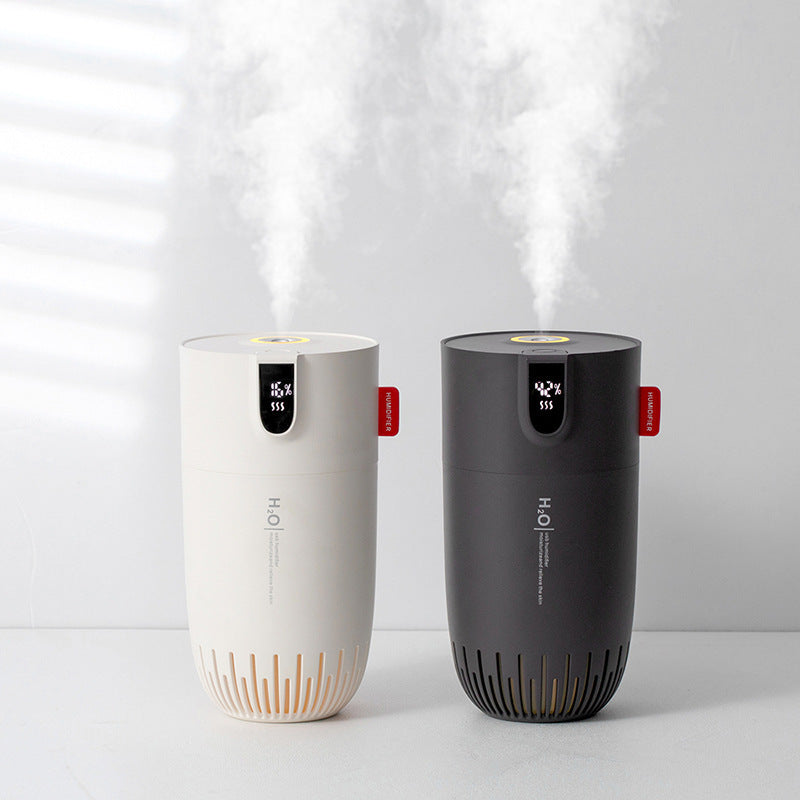 New A2 Humidifier Aromatherapy Humidifying Air Purification USB Home Office Desktop LED Digital Display Warm Light Humidifier