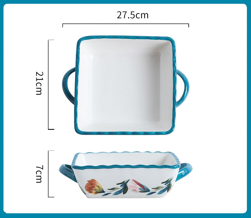 Cheese Baked Rice Bowl Plate Western Tableware