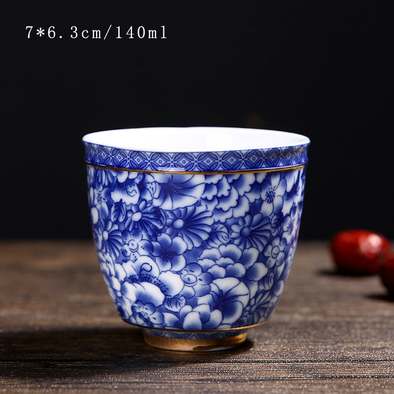 Vintage Chinese Ceramic Cup Coaster Tea Set