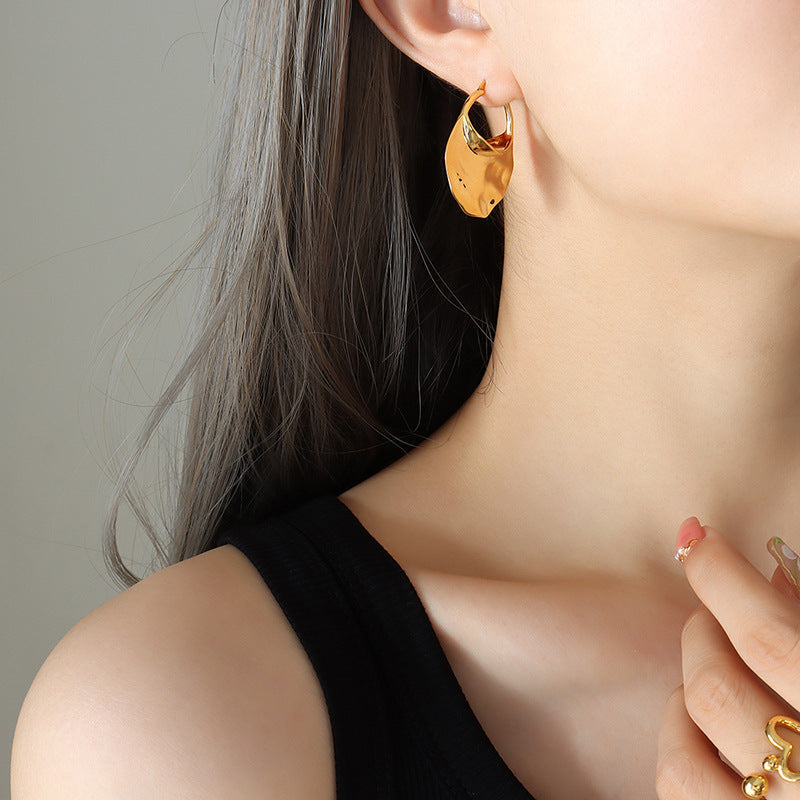 Copper Handmade Design Embossed Handbag Personalized Earrings Women
