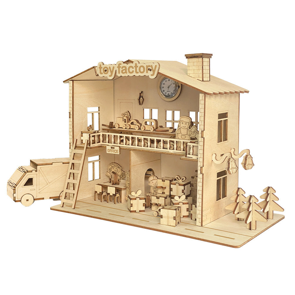 Diy Toy Model Wooden Three Dimensional Puzzle