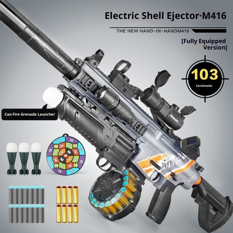 M416 Throw Shell Soft Bullet Gun AMT Toy Can Launch Boy