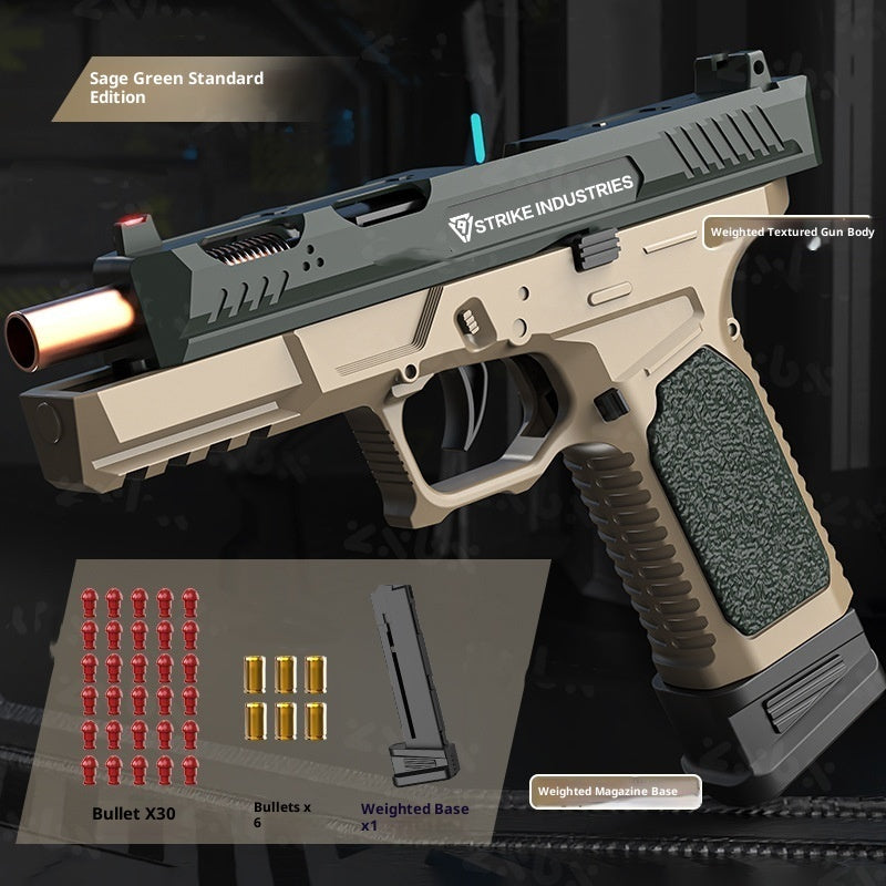 Mechanical Continuous Hair SIG17 Throw Shell Soft Bullet Gun Boy Model