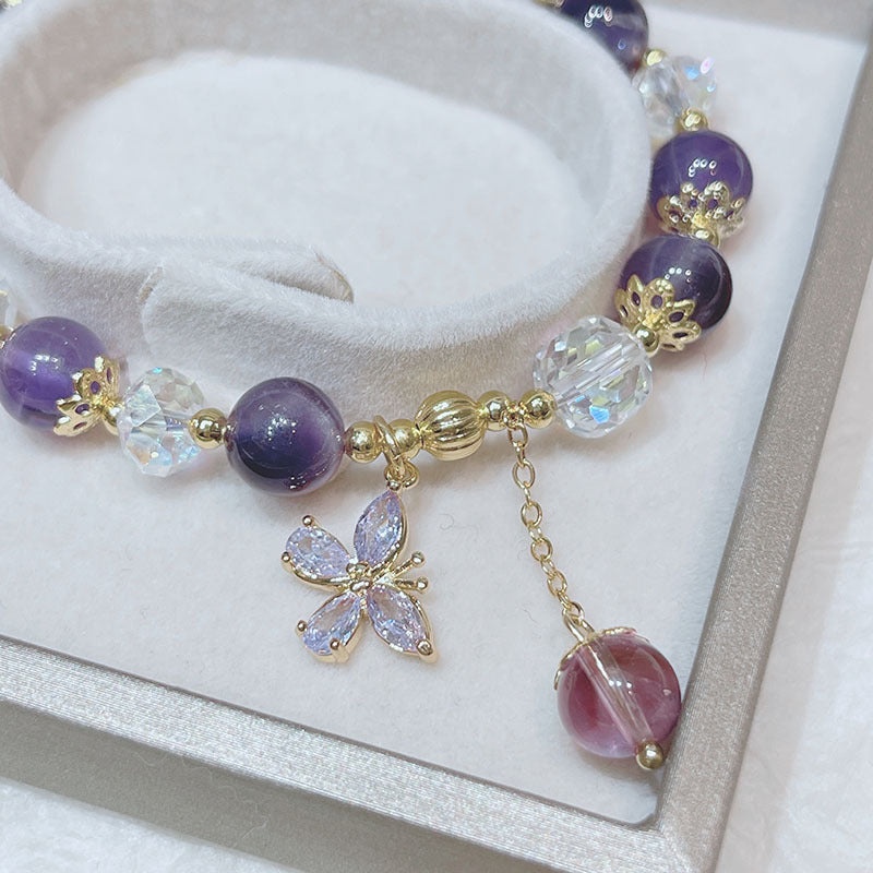 Fashion Spring New Amethyst Bracelet Girl