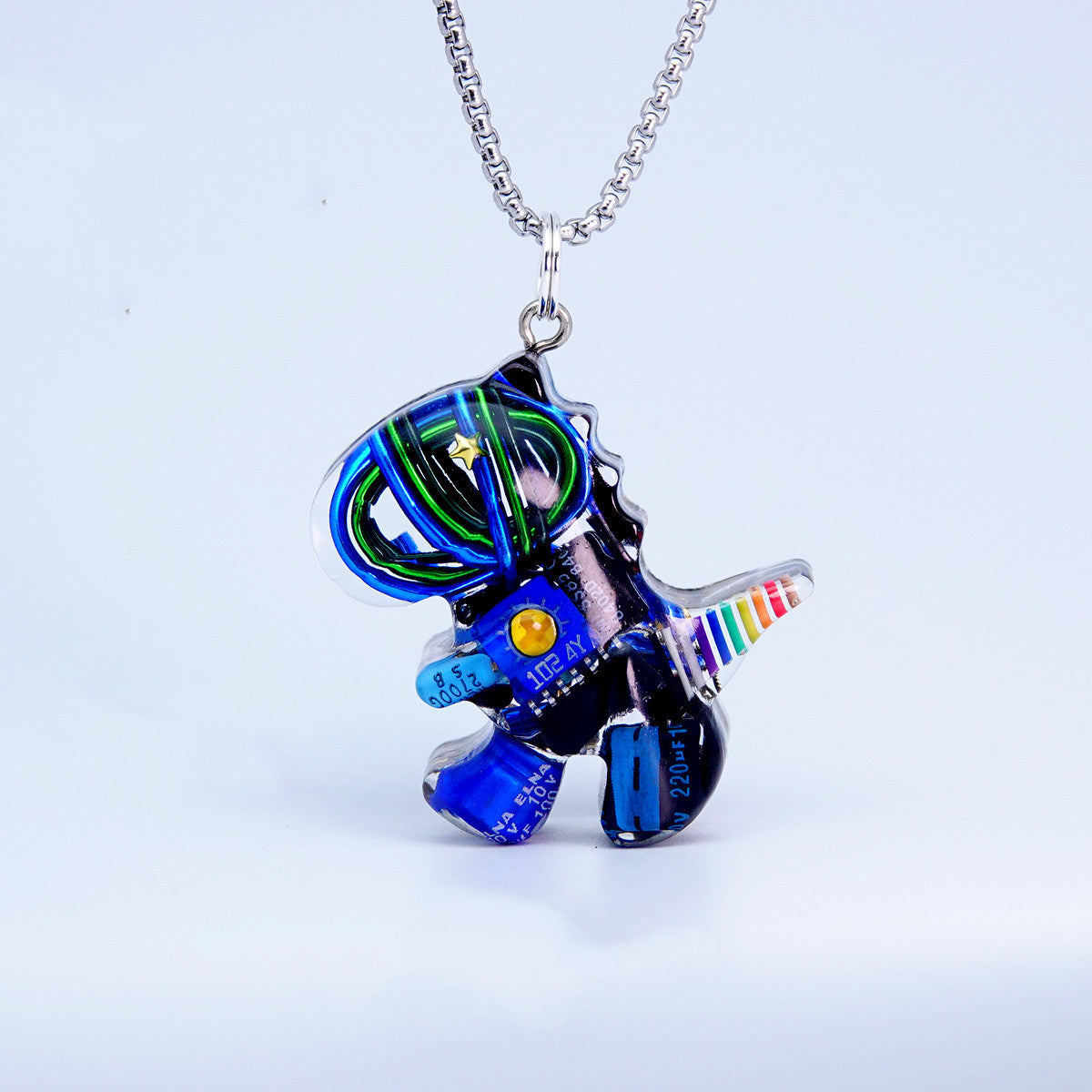 Original Design Small Dinosaur Necklace Niche Keychain