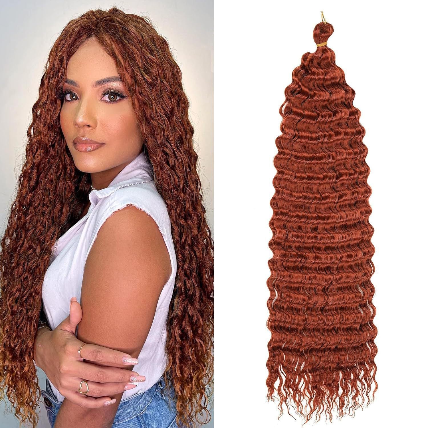 African Chemical Fiber Crochet Long Curly Wig