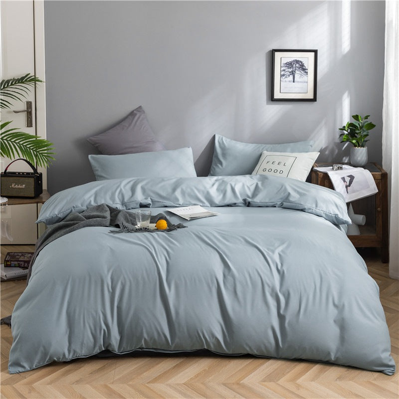 Modern Minimalist Washed Cotton Four-piece Bedding Set