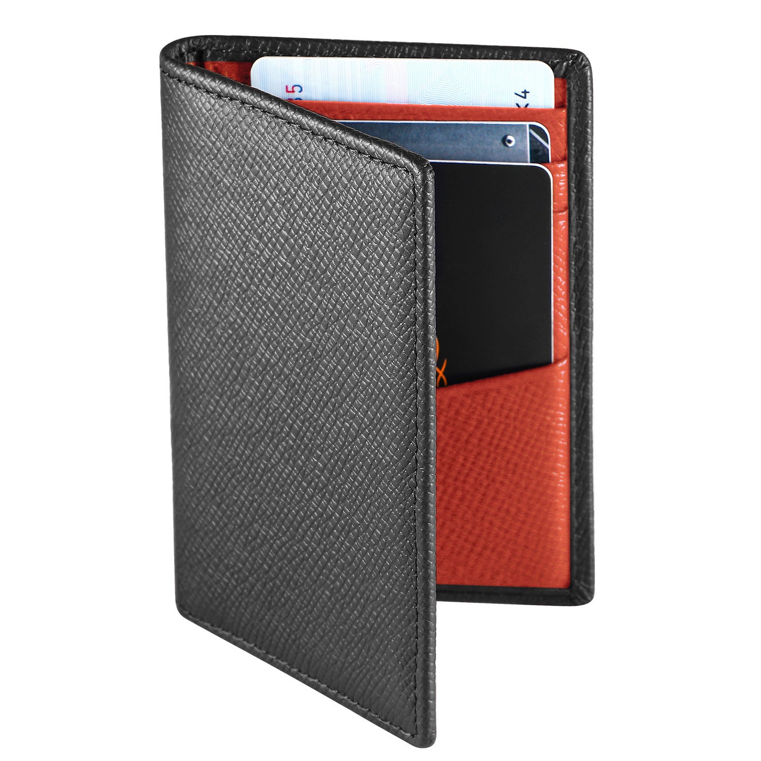 Genuine Leather Card Holder Cross-border Ultra-thin Multi-card-slot Card Clamp Portable Cow Leather Anti-theft Swiping Boutique Wallet