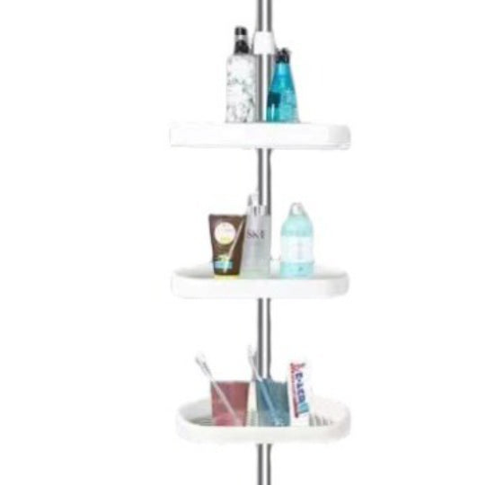 Bathroom Storage Rack Punch Free Telescoping