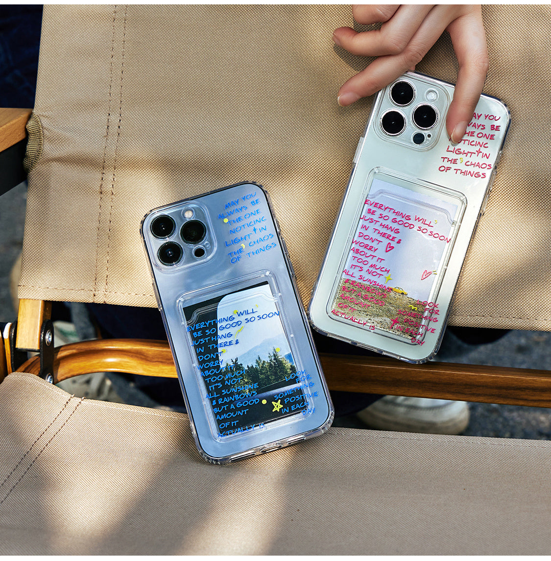 Étui de téléphone à pince avec graffiti pour couple