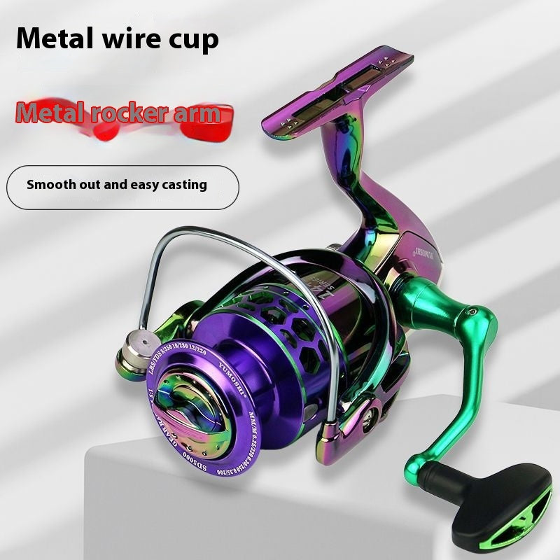 Metal Wire Cup Fishing Wheel No Gap Spinning Reel Sea Fishing