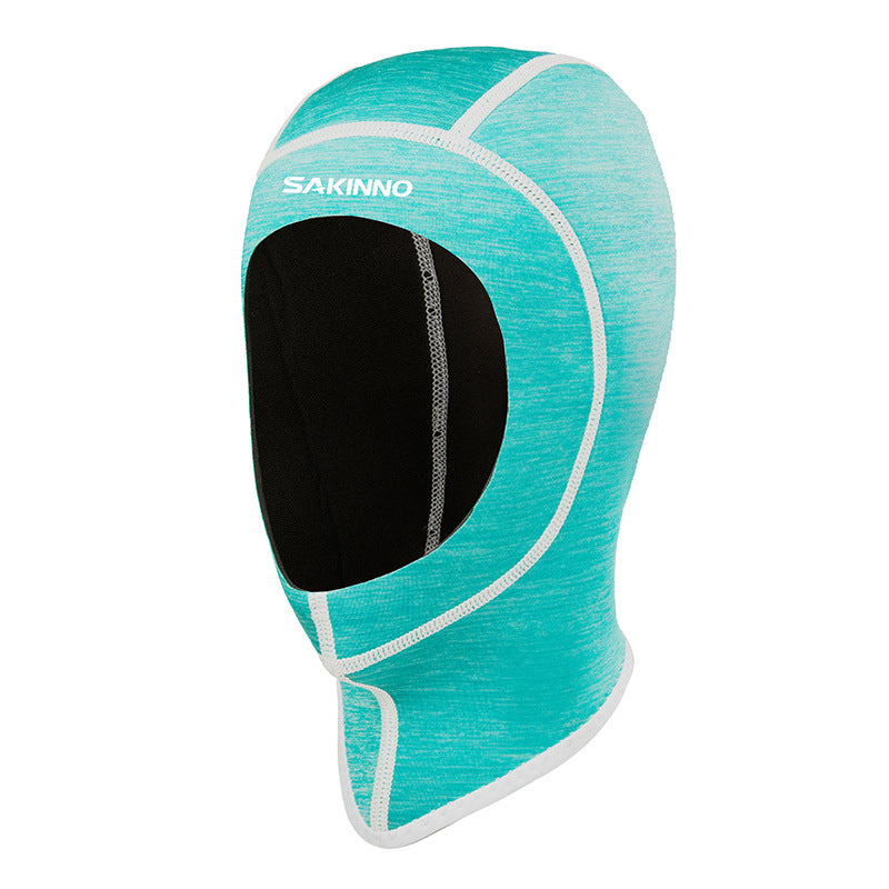 Cagoule de plongée anti-froid et anti-méduse, bonnet de bain épaissi pour le surf et la plongée avec tuba