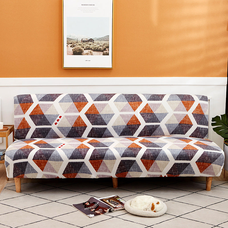 All-Inclusive Stretch Fabric Armless Sofa Towel Sofa Cover