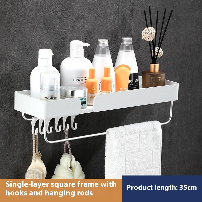 Simple Punch-free Wall-mounted Bathroom Rack