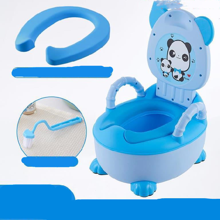 Male Baby Sits On A Toilet Special For Children''s Artifact