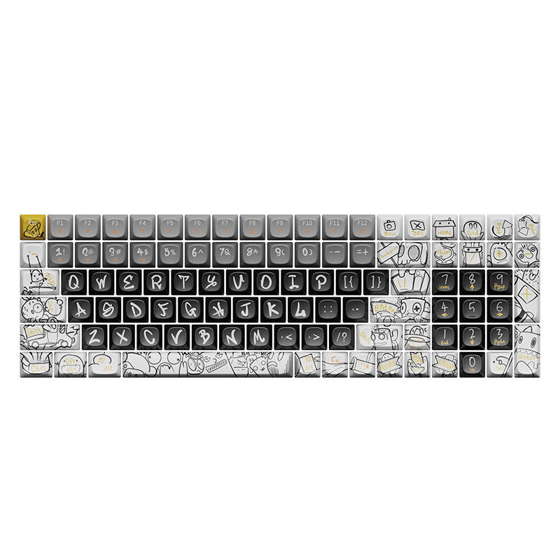 Mechanical Keyboard Original Theme Thermal Sublimation Process Keycaps