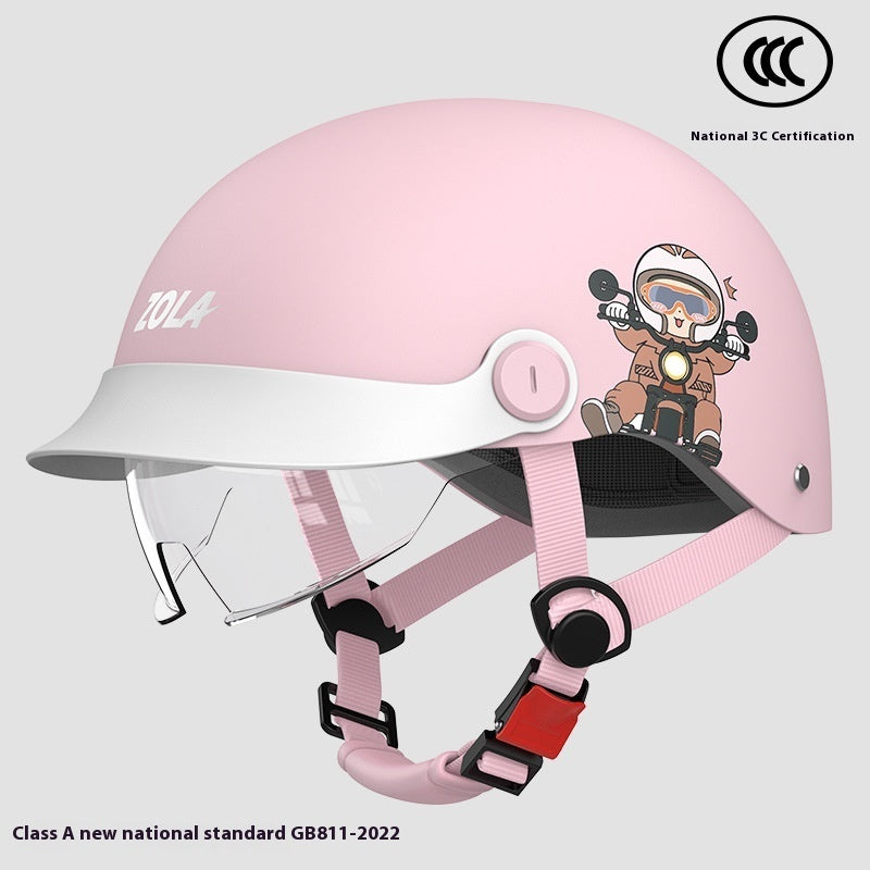 Electric Bicycle Helmet Men's And Women's Summer Sun Protection Lightweight