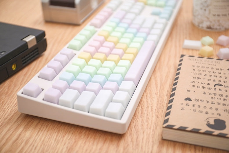 Jelly Rainbow Keycap 104 Mechanical Keyboard