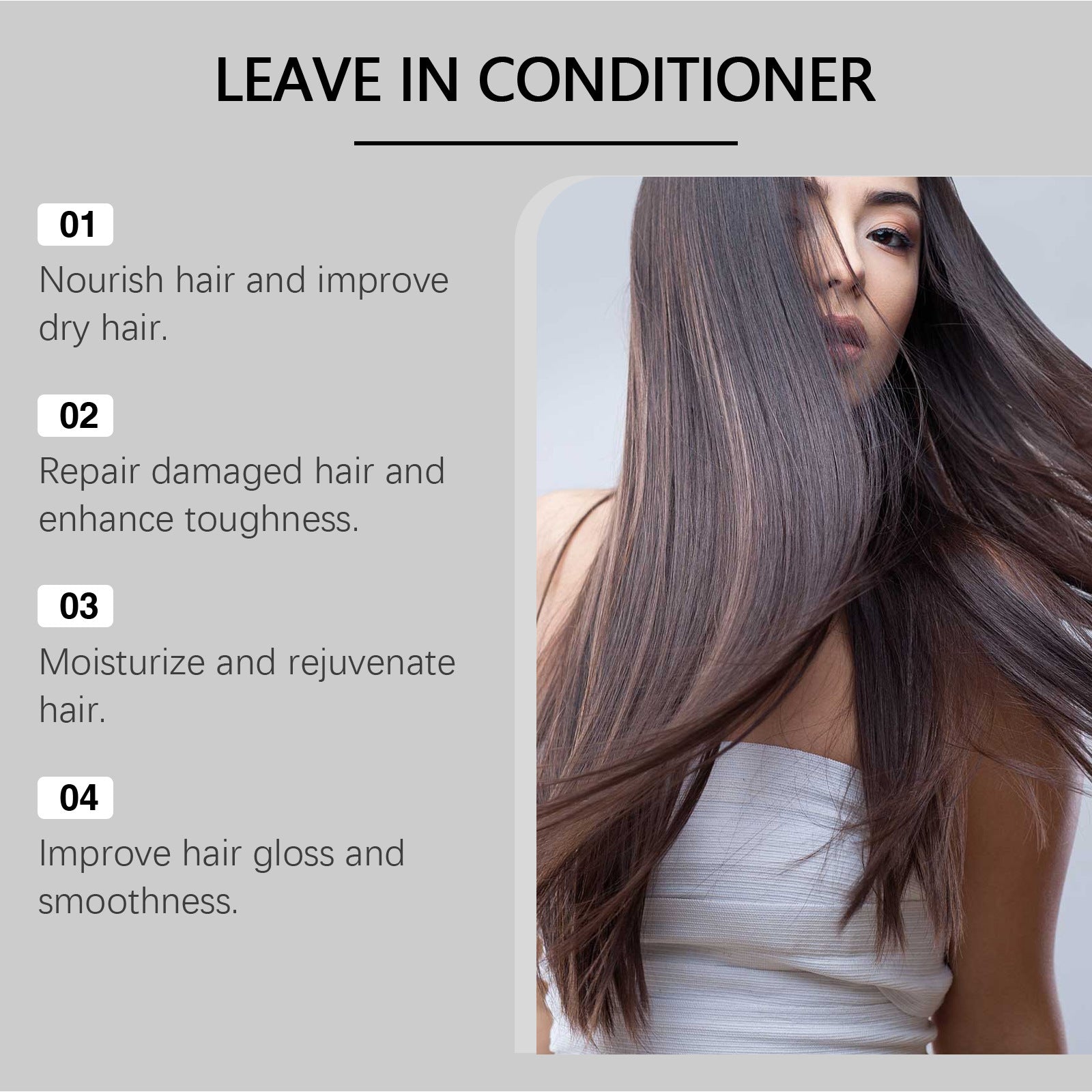 Nourishing And Repairing Frizzy Hair Conditioner Without Washing