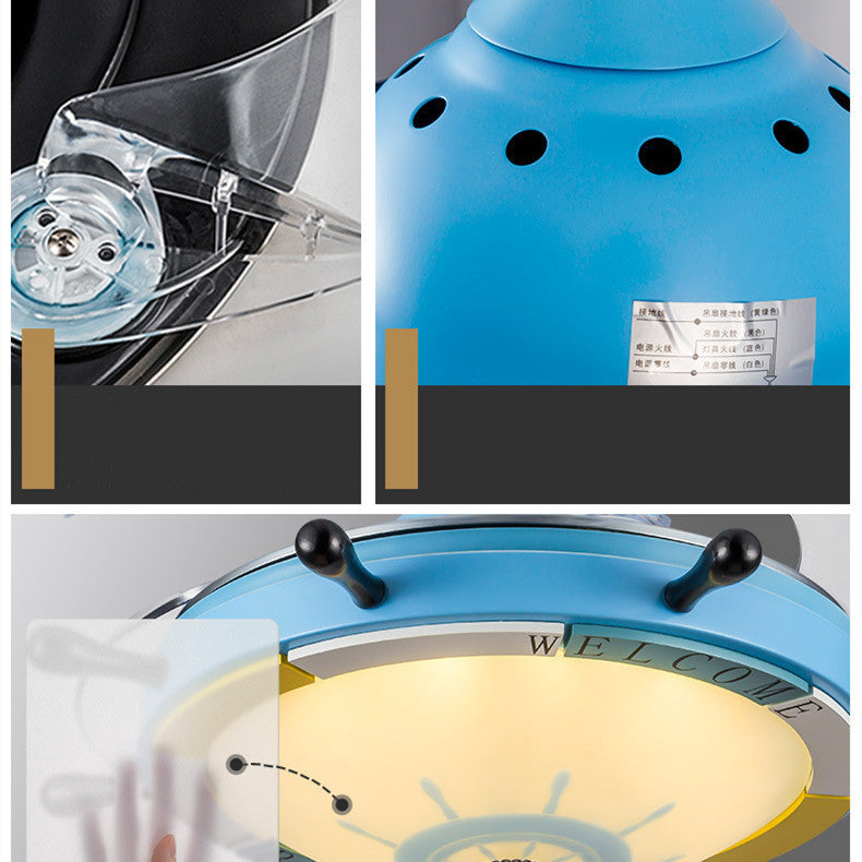 Plafonnier ventilateur dans le salon