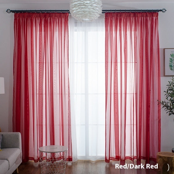 Wide Terylene Curtain Window Screen Fabric Solid Color